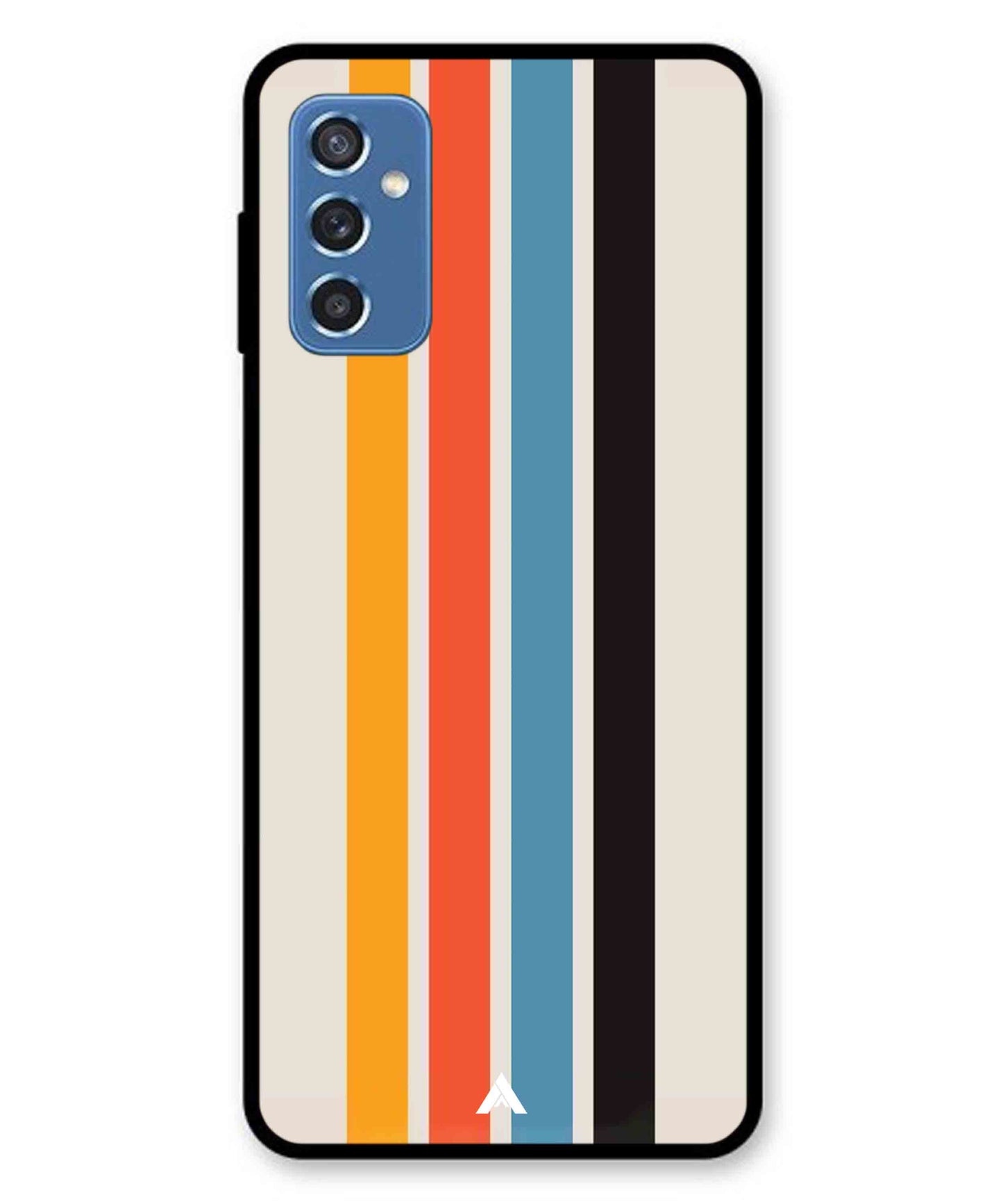 Stripe Pattern 2 Metal Back Cover Phone Case for Samsung Galaxy M52