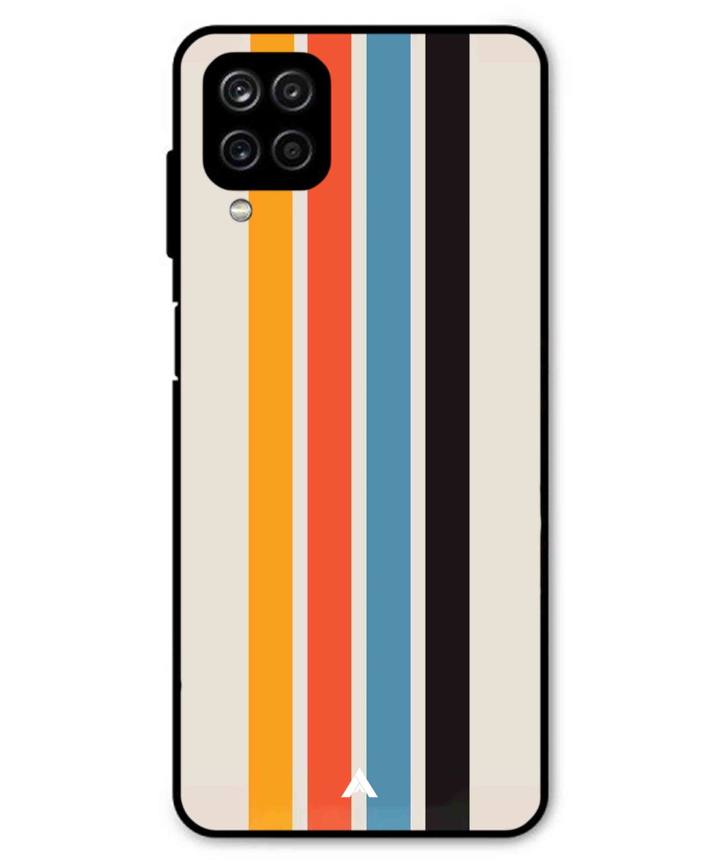 Stripe Pattern 2 Metal Back Cover Phone Case for Samsung Galaxy M53