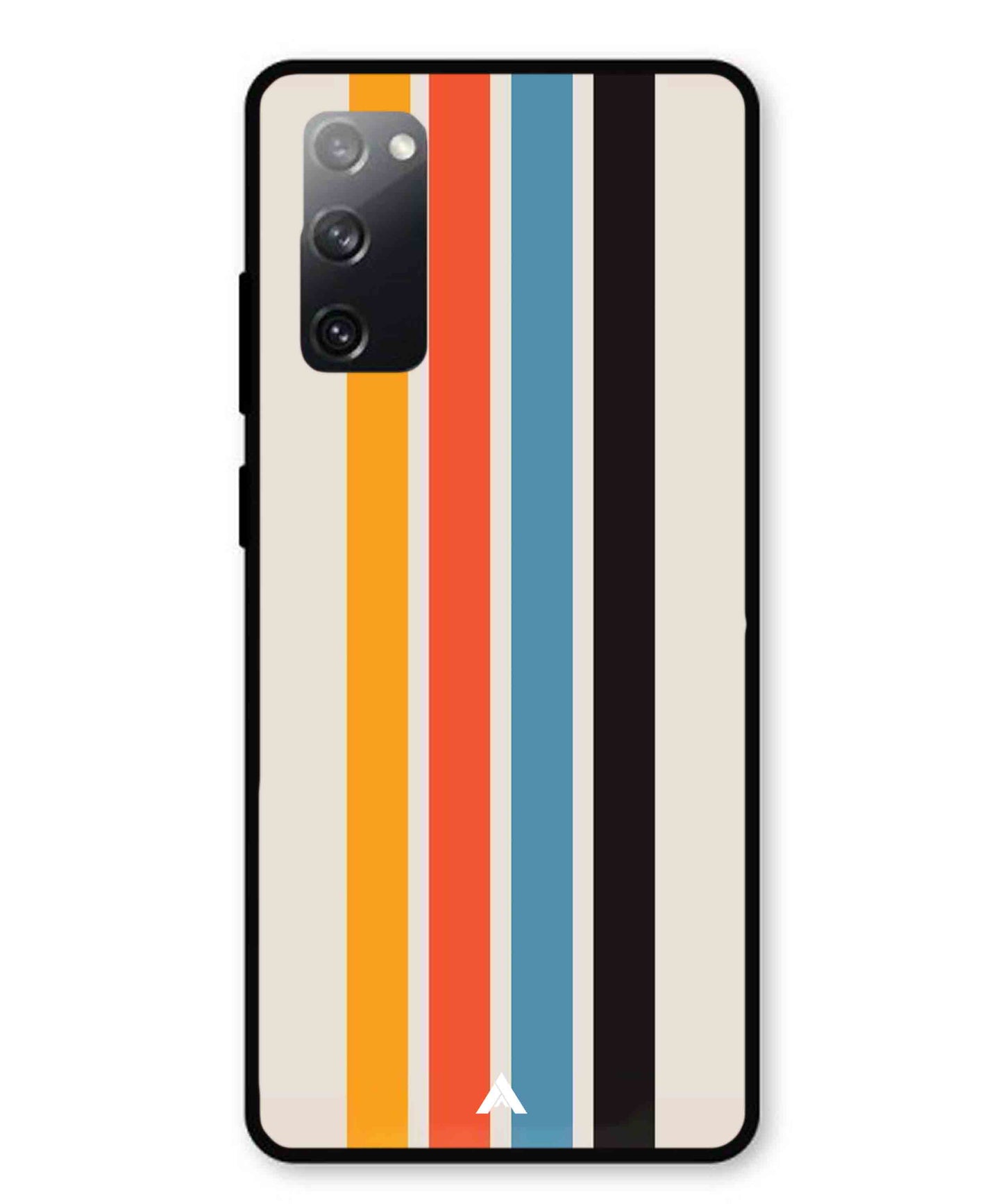 Stripe Pattern 2 Metal Back Cover Phone Case for Samsung Galaxy S20