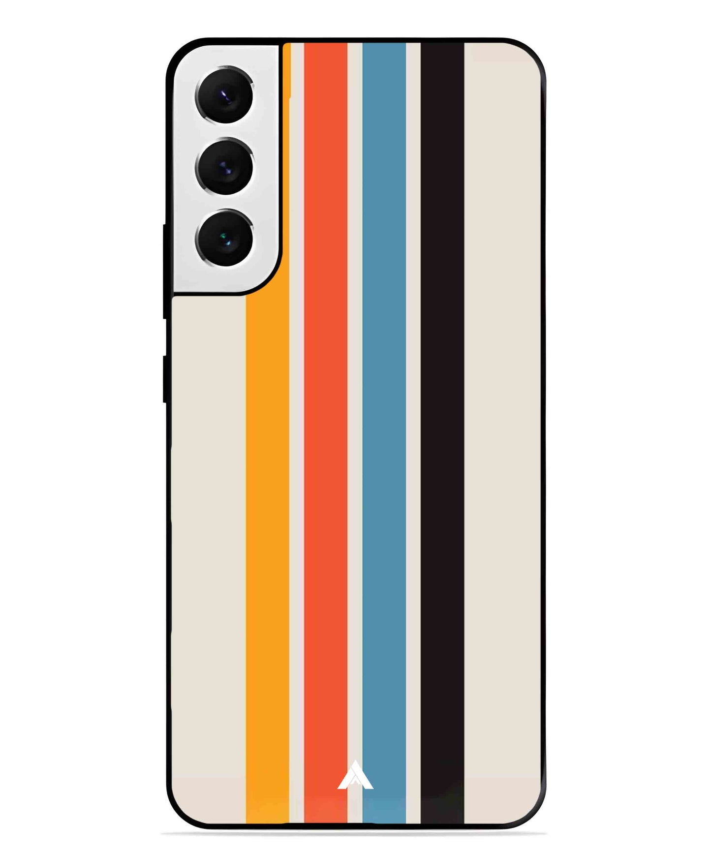 Stripe Pattern 2 Metal Back Cover Phone Case for Samsung Galaxy S21