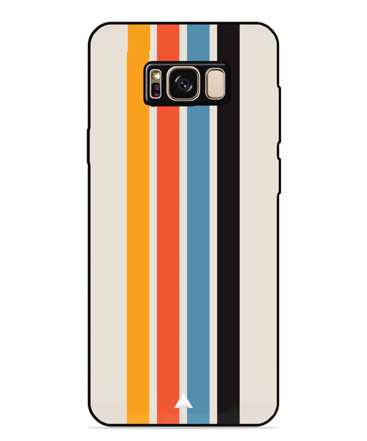 Stripe Pattern 2 Metal Back Cover Phone Case for Samsung Galaxy S8 Plus