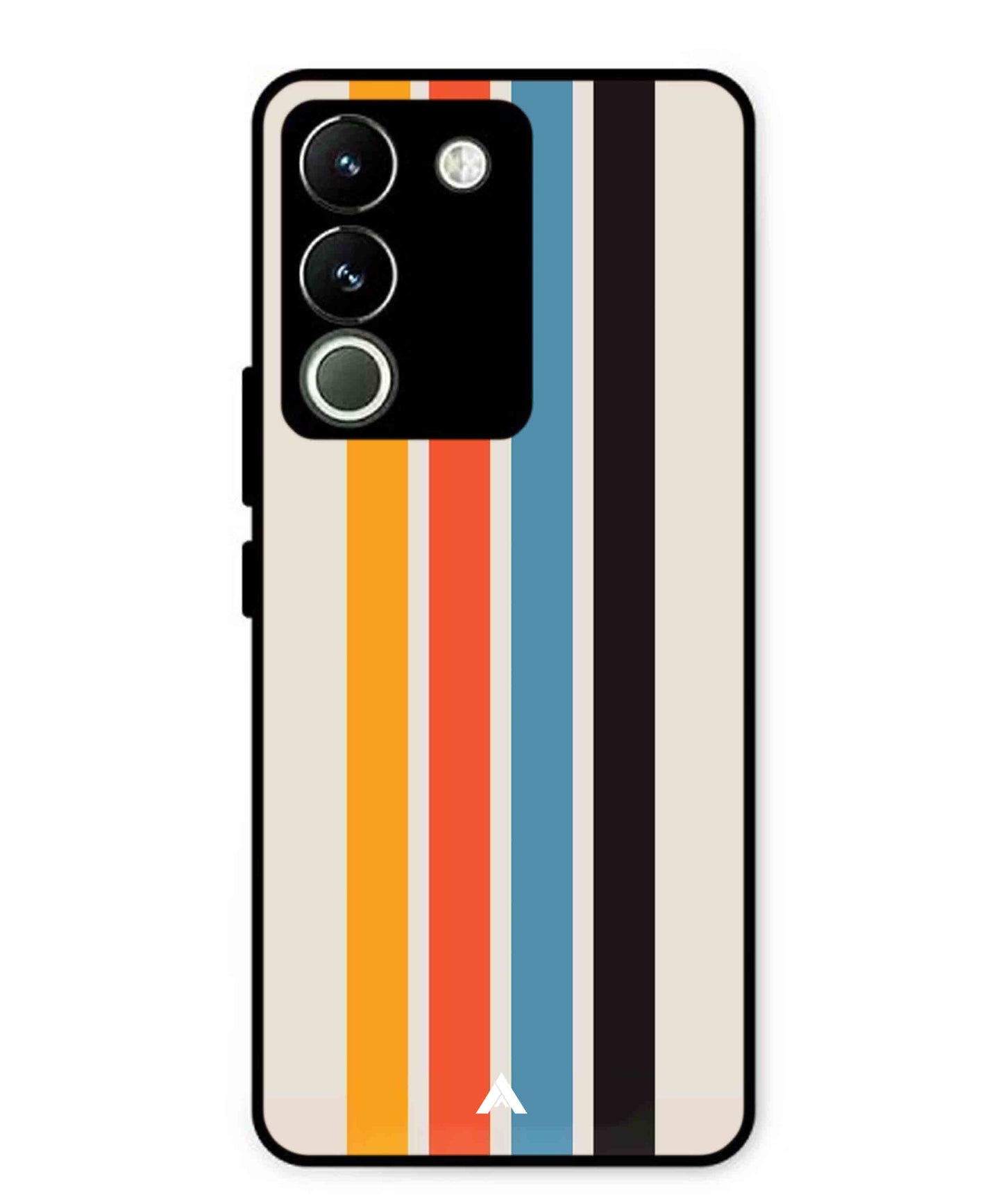 Stripe Pattern 2 Metal Back Cover Phone Case for Vivo Y200