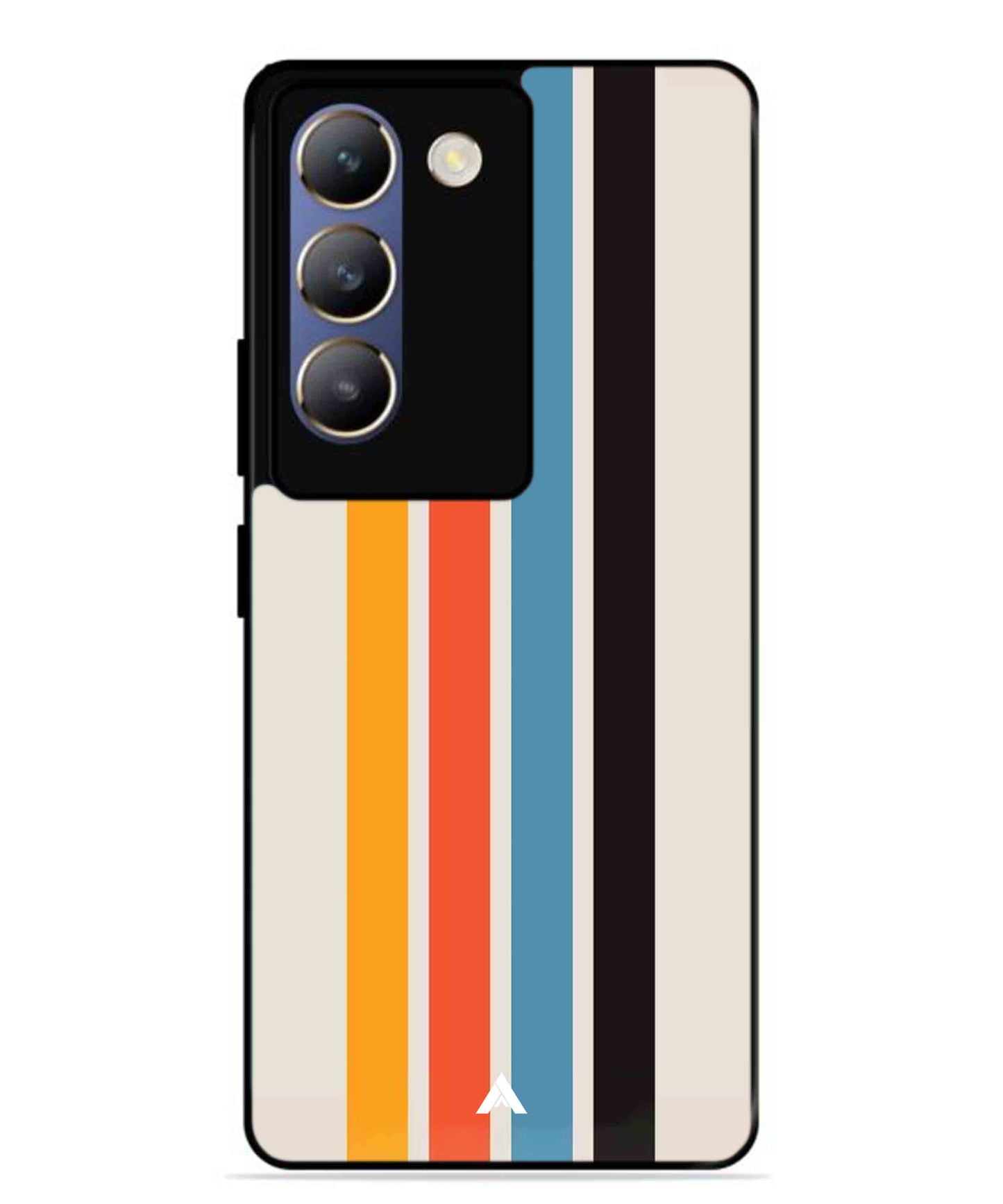 Stripe Pattern 2 Metal Back Cover Phone Case for Vivo Y200e