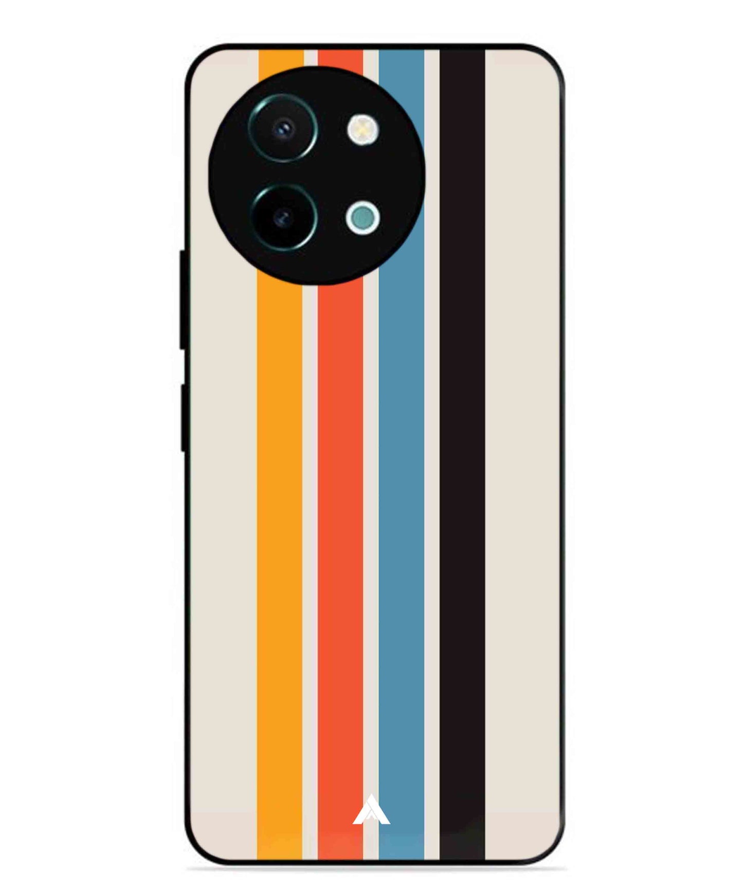 Stripe Pattern 2 Metal Back Cover Phone Case for Vivo Y38