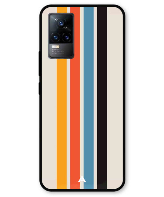 Stripe Pattern 2 Metal Back Cover Phone Case for Vivo Y73