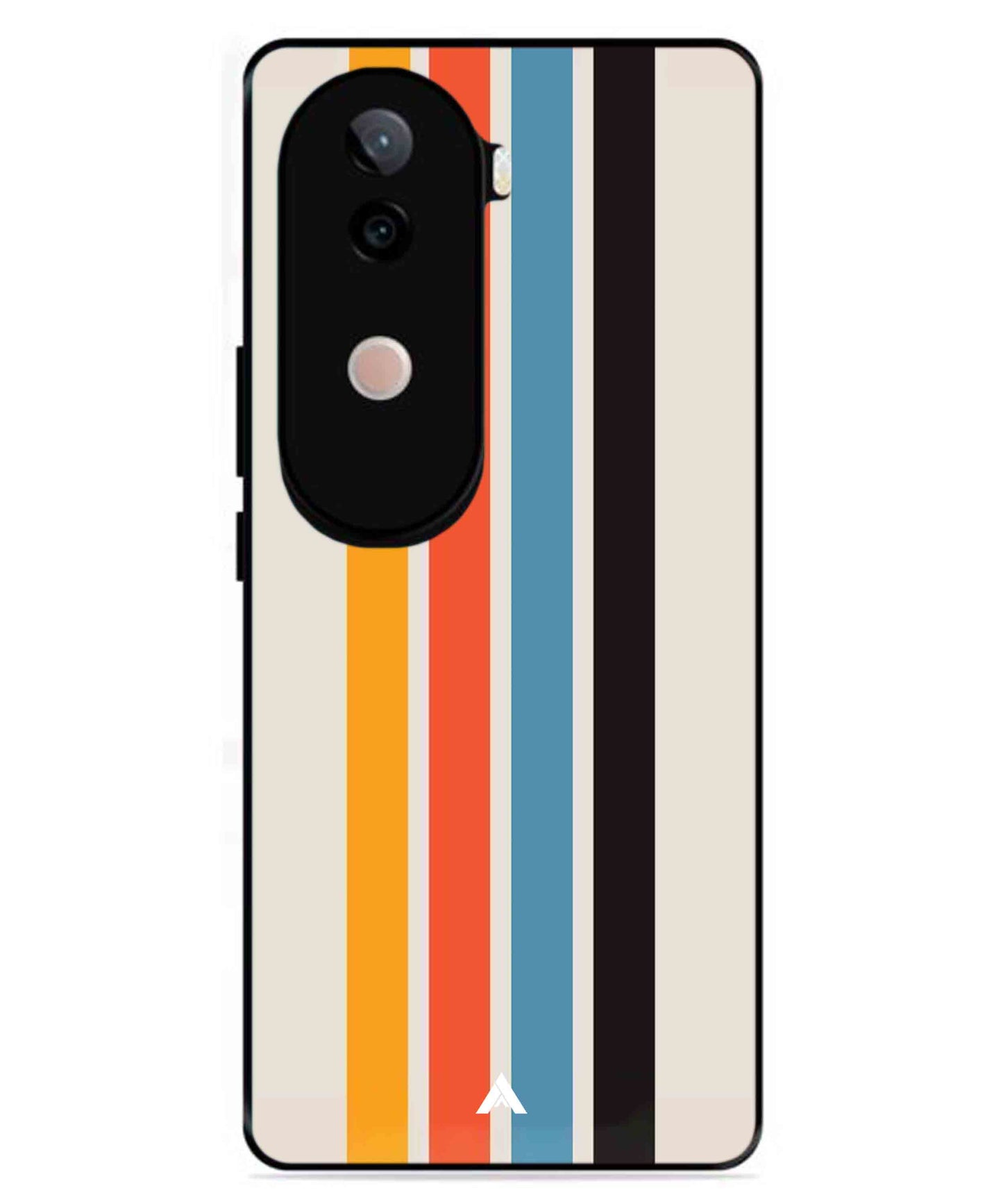Stripe Pattern 2 Metal Back Cover Phone Case for Vivo v40e