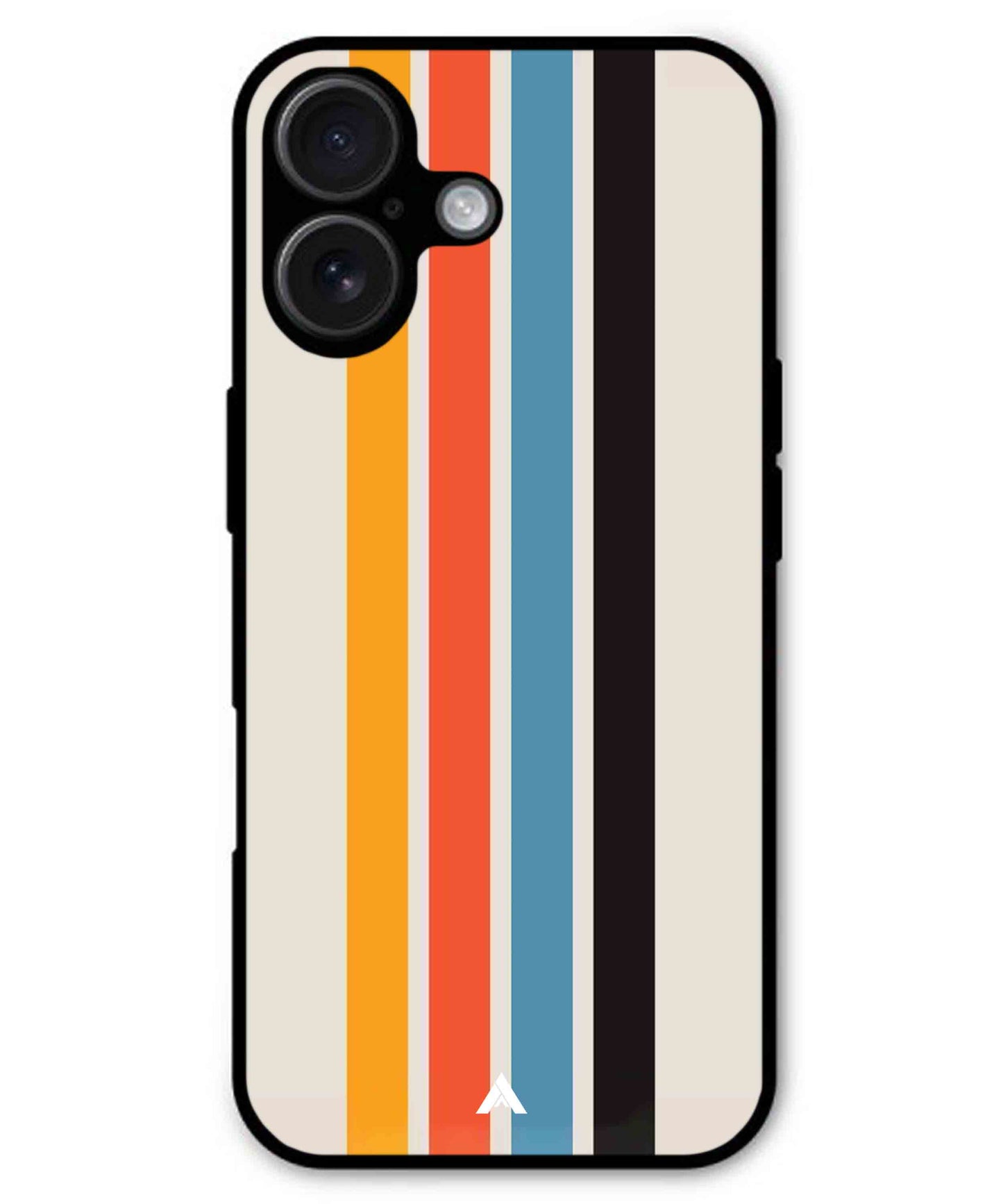 Stripe Pattern 2 Metal Back Cover Phone Case for iPhone 16
