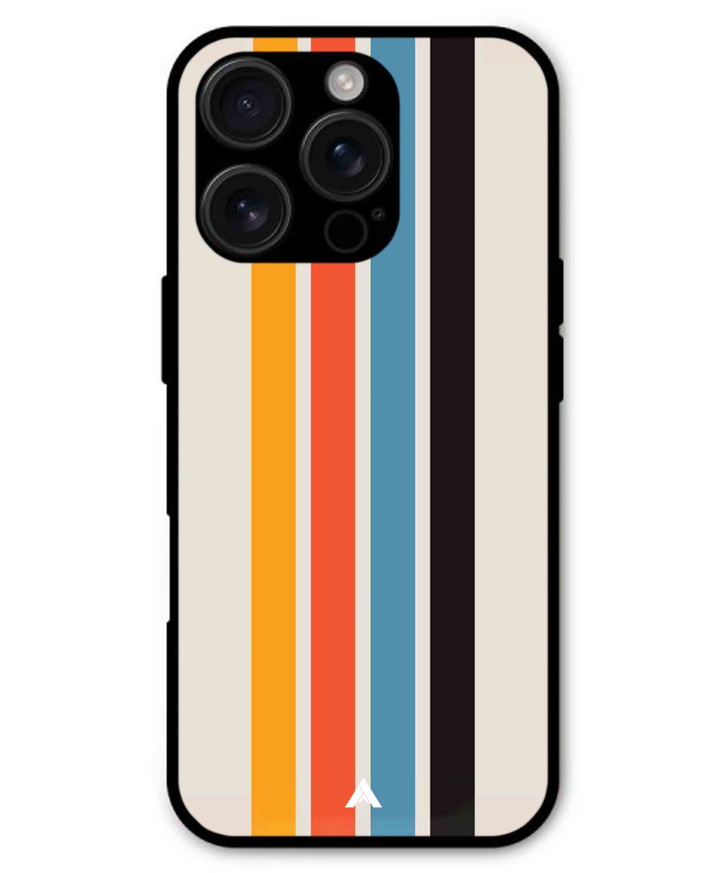 Stripe Pattern 2 Metal Back Cover Phone Case for iPhone 16 ProMax