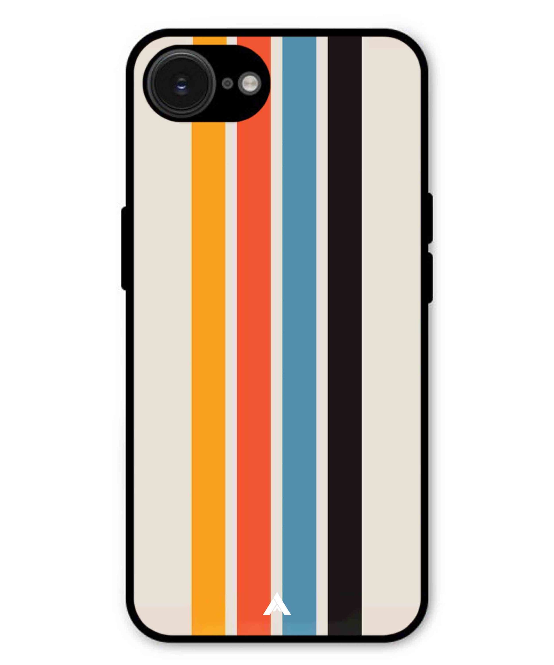 Stripe Pattern 2 Metal Back Cover Phone Case for iPhone 16e