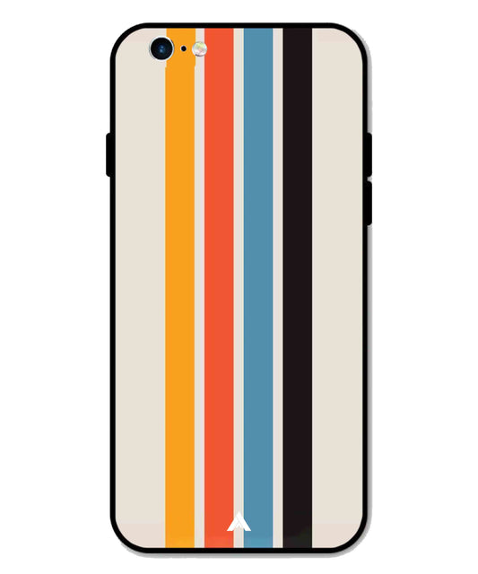 Stripe Pattern 2 Metal Back Cover Phone Case for iPhone 6 Plus