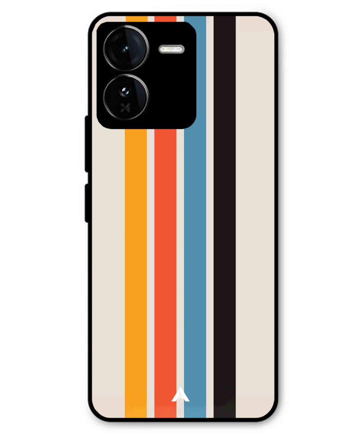 Stripe Pattern 2 Metal Back Cover Phone Case for iQOO Z9