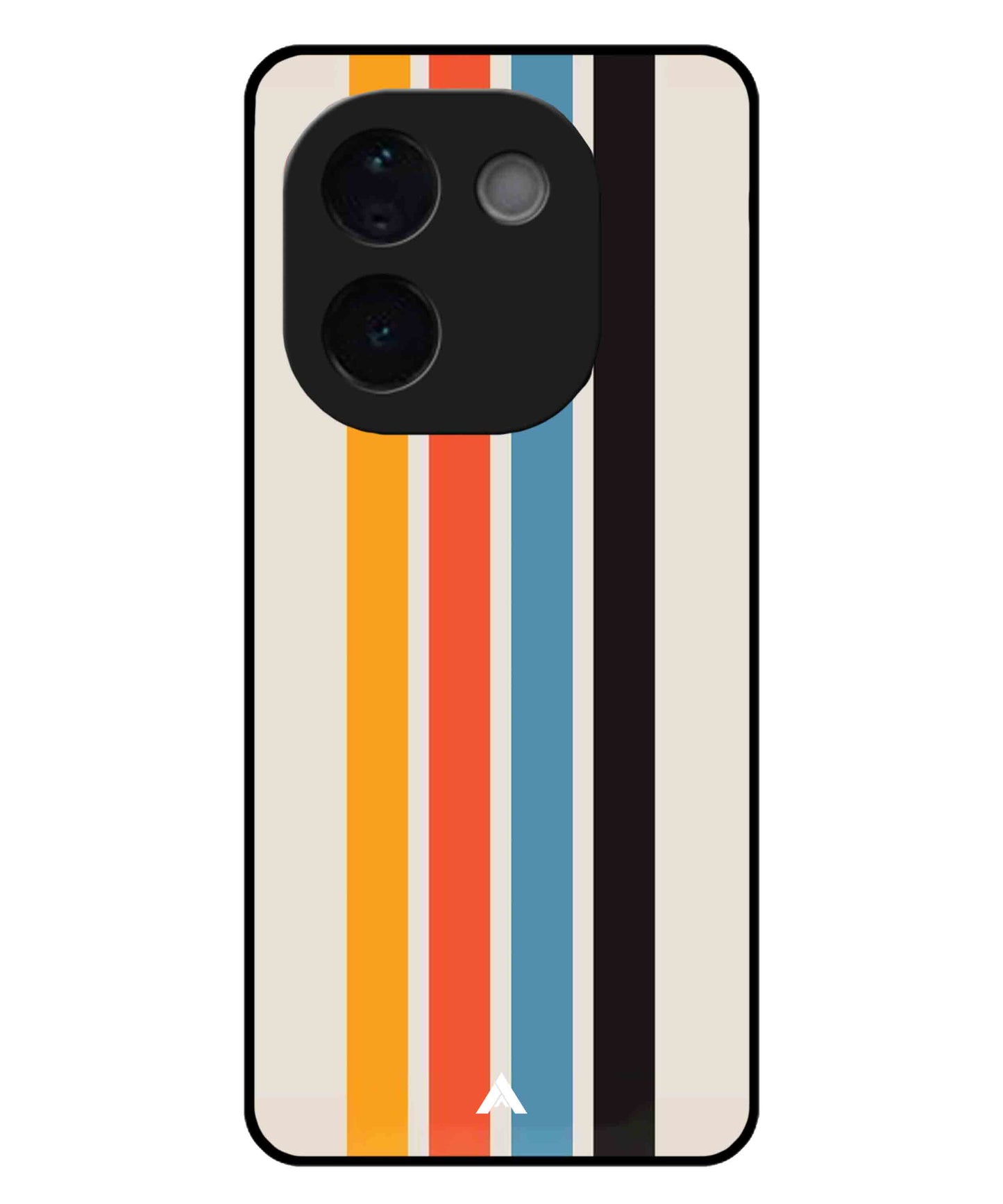 Stripe Pattern 2 Metal Back Cover Phone Case for iQOO Z9s Pro