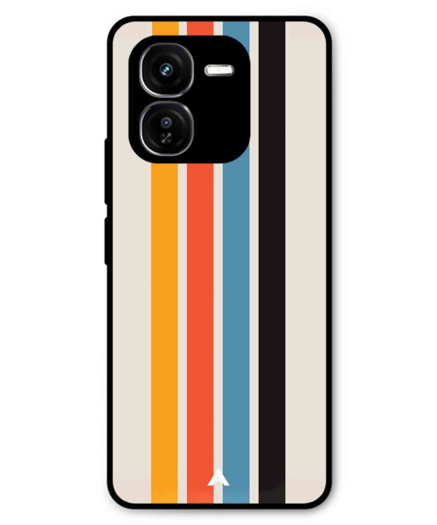 Stripe Pattern 2 Metal Back Cover Phone Case for iQOO Z9x