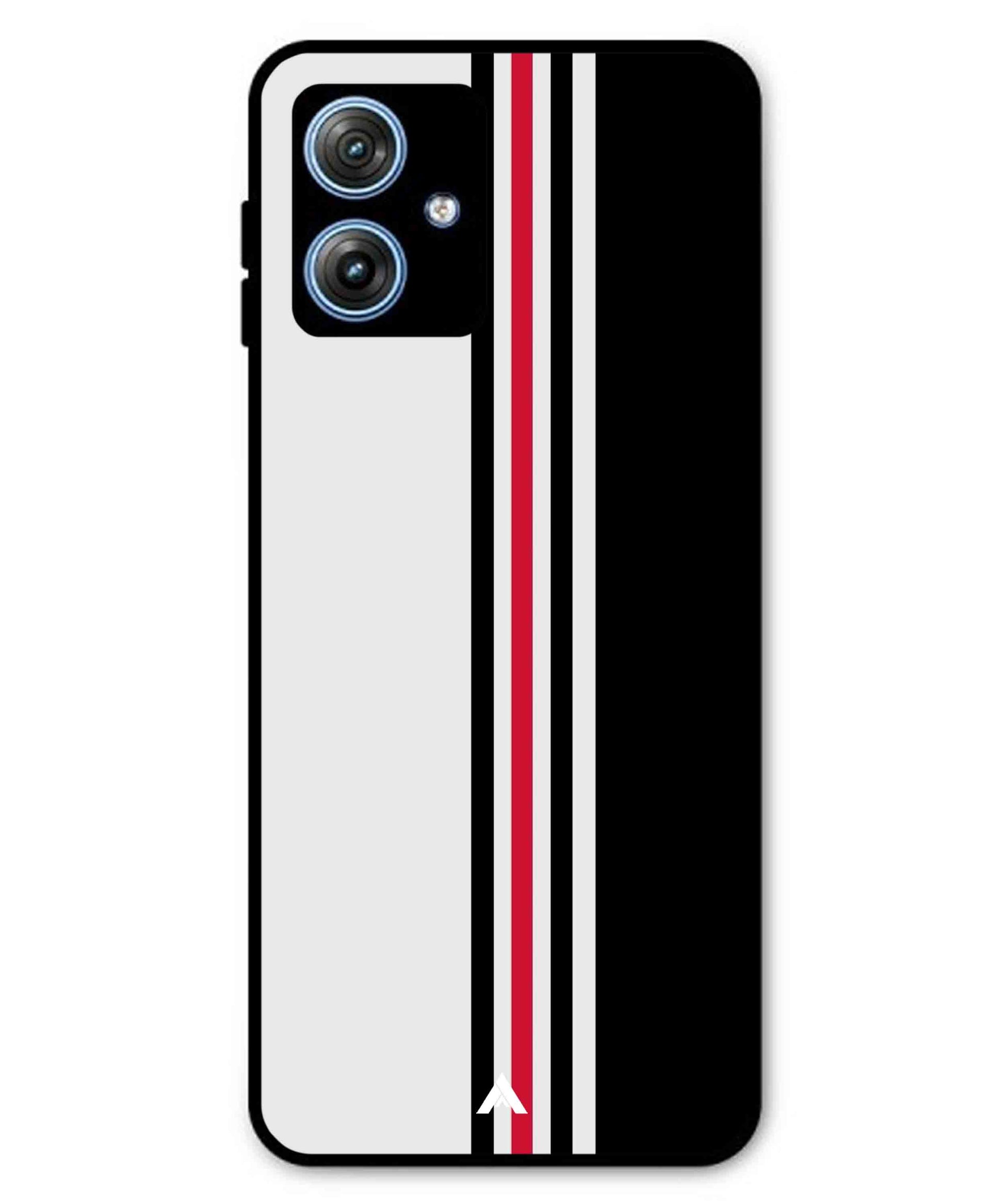 Stripe Pattern 3 Metal Back Cover Phone Case for Moto G64