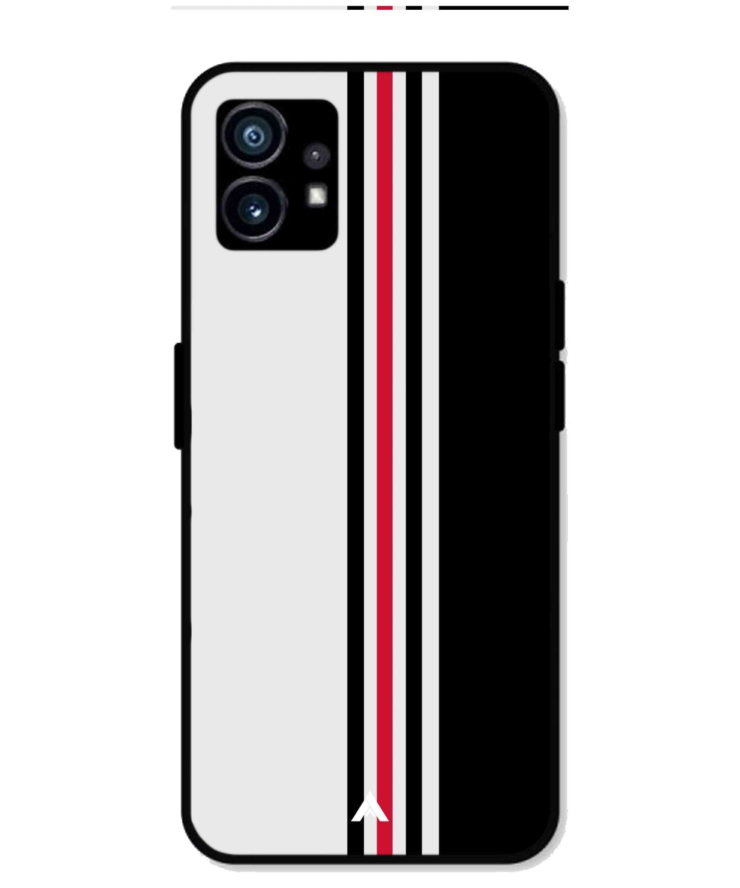 Stripe Pattern 3 Metal Back Cover Phone Case for Nothing Phone 1