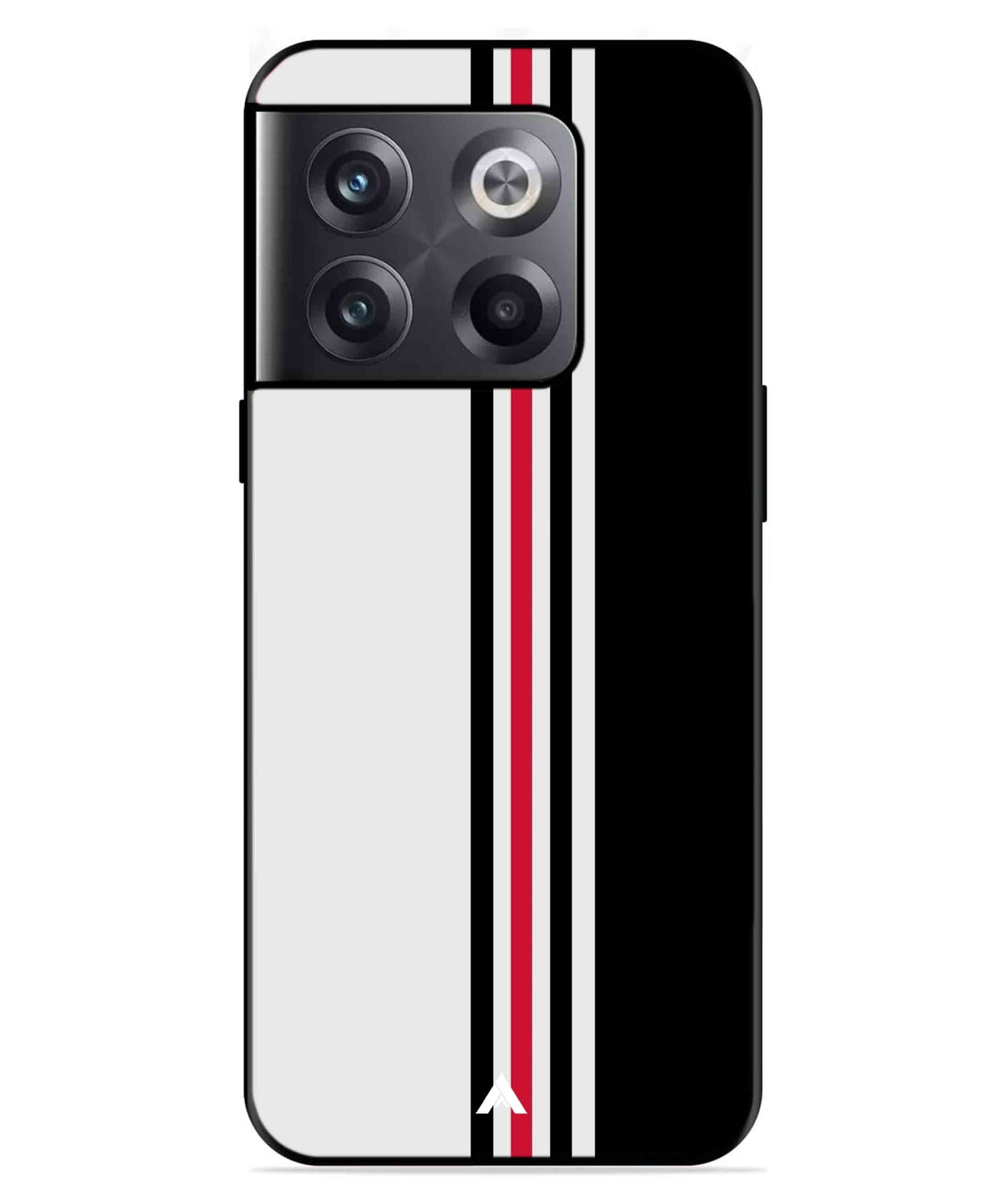Stripe Pattern 3 Metal Back Cover Phone Case for Oneplus 10T