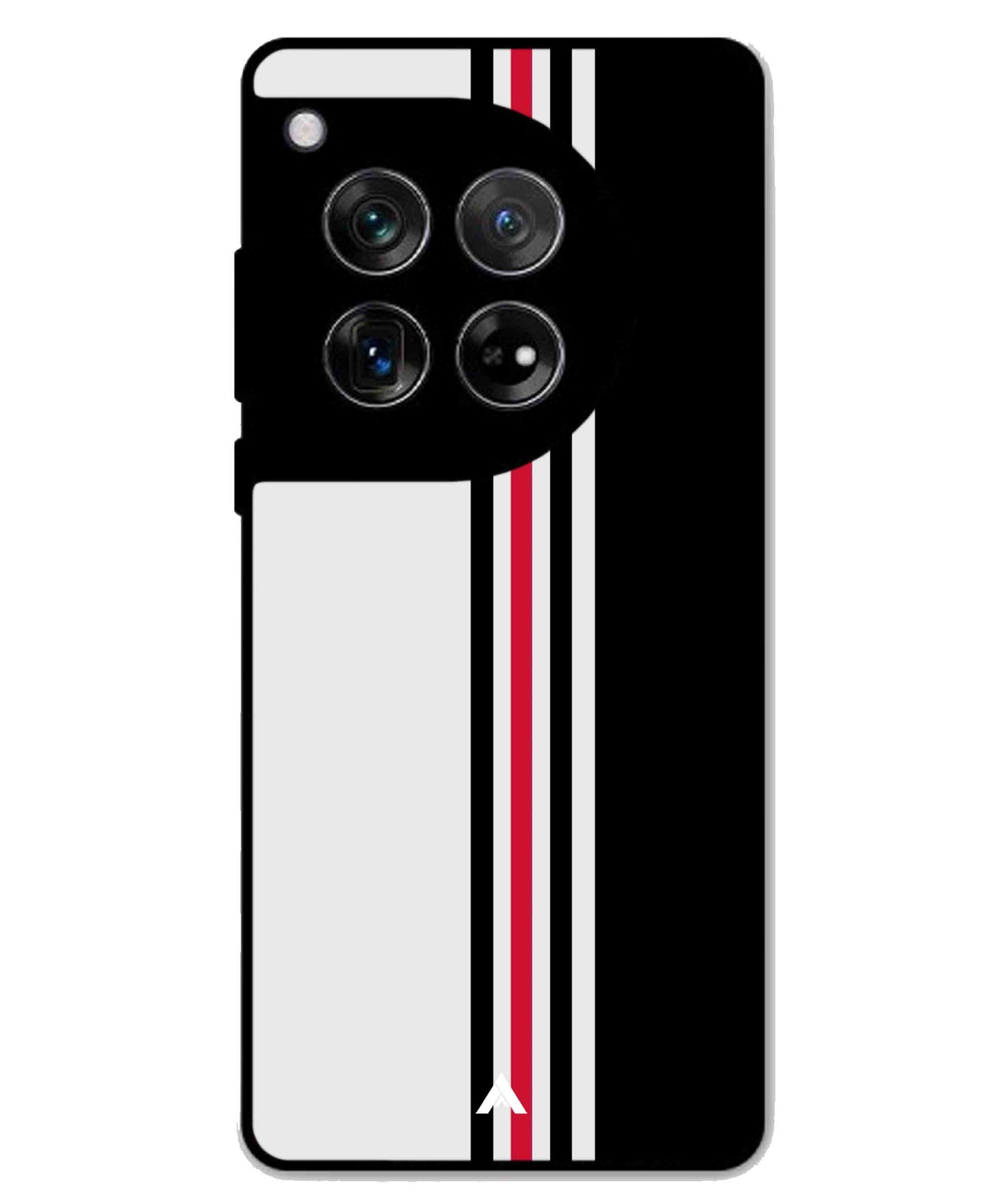 Stripe Pattern 3 Metal Back Cover Phone Case for Oneplus 11R