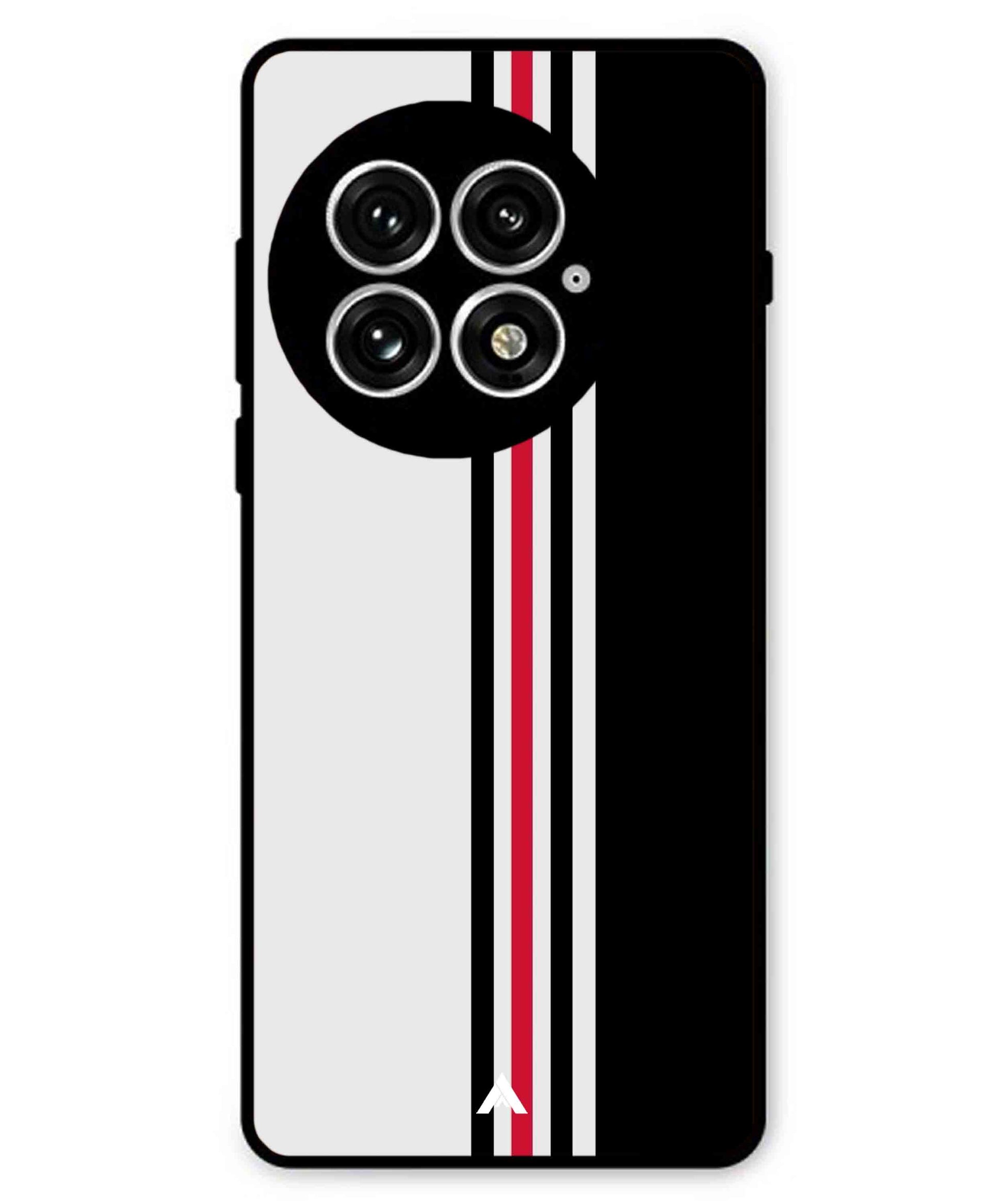 Stripe Pattern 3 Metal Back Cover Phone Case for Oneplus 13