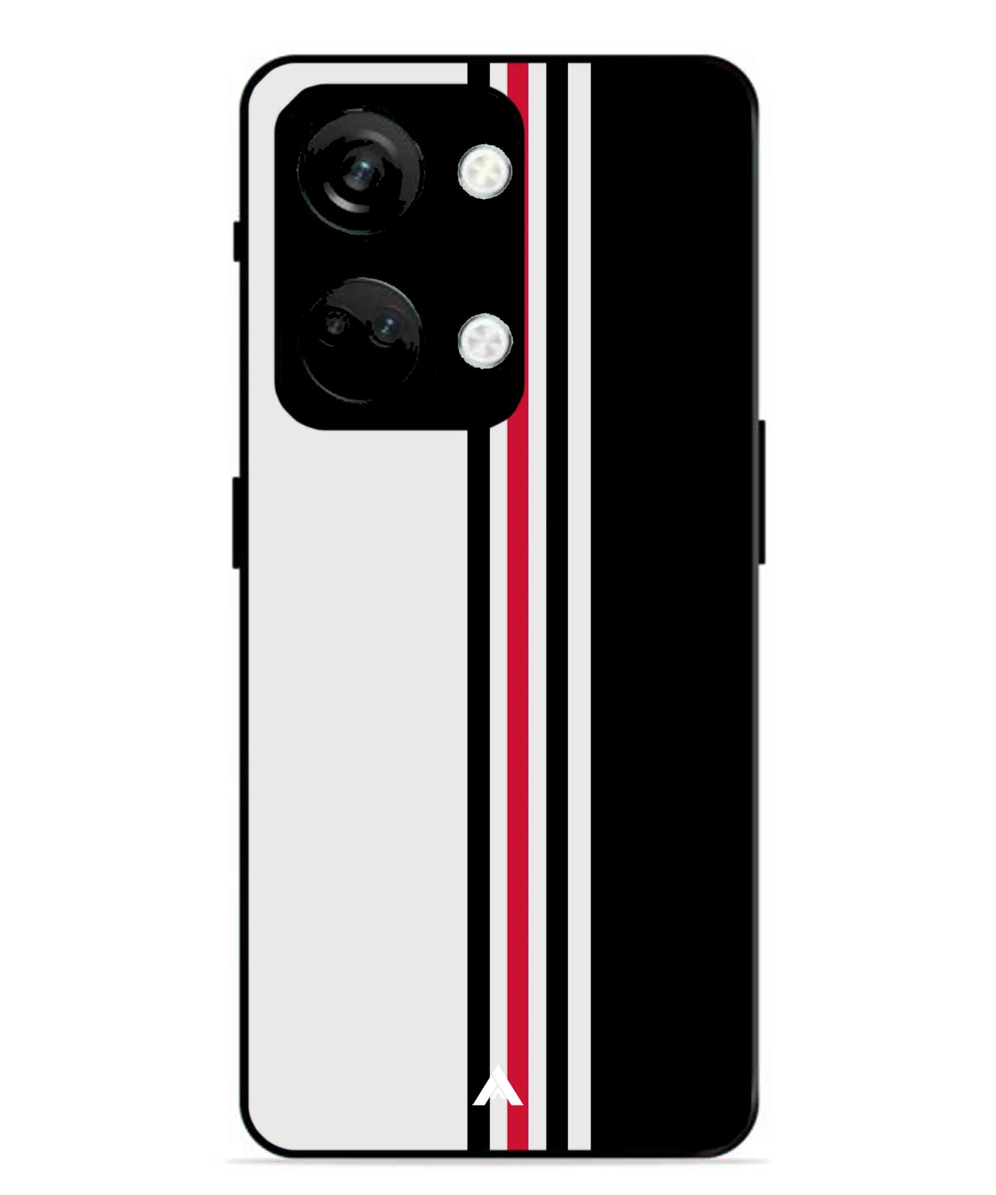 Stripe Pattern 3 Metal Back Cover Phone Case for Oneplus Nord 3