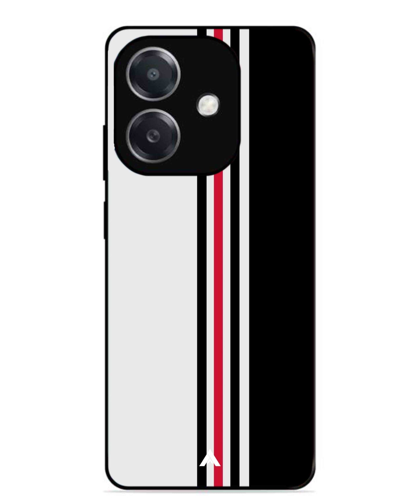Stripe Pattern 3 Metal Back Cover Phone Case for Oppo A3