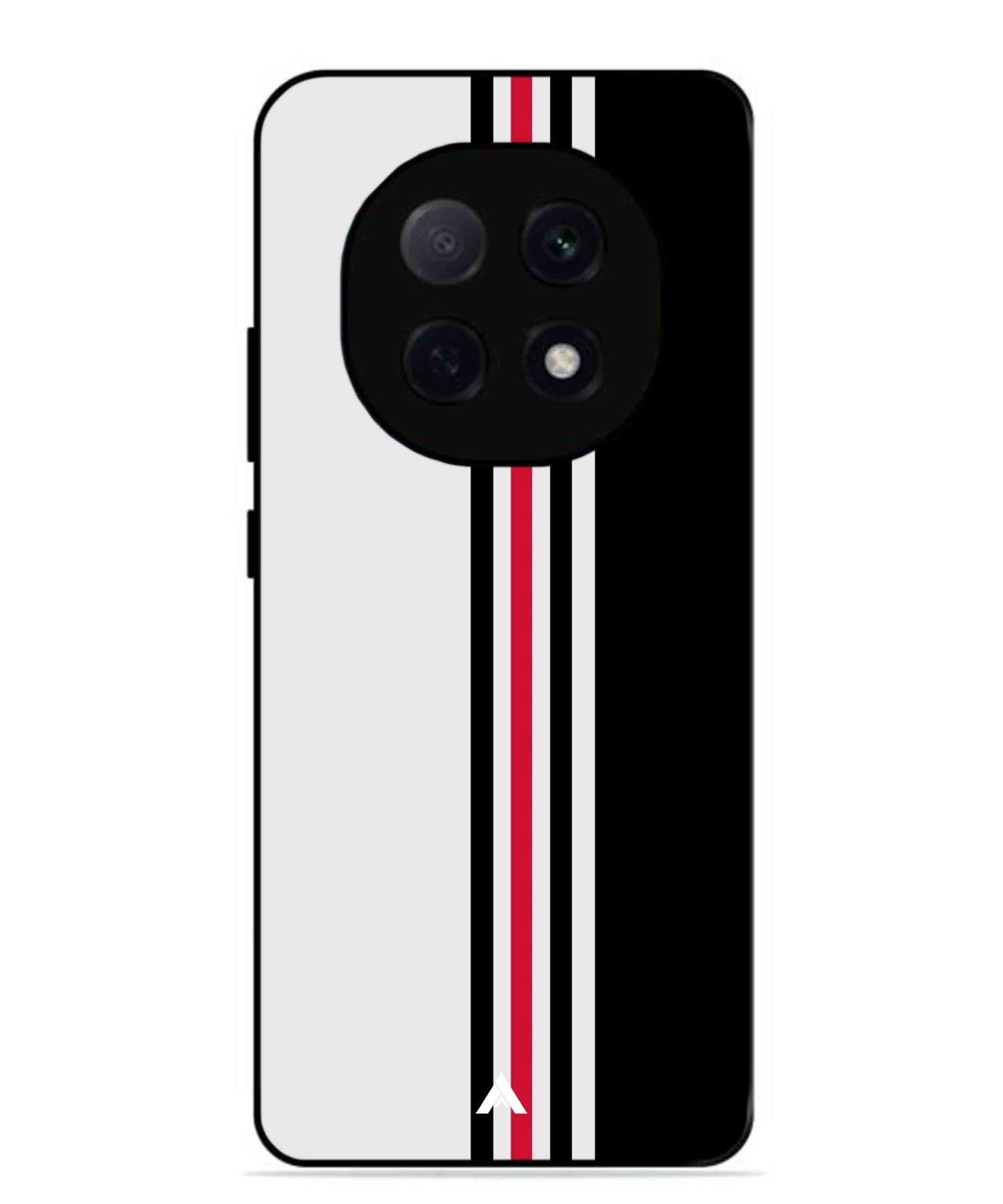 Stripe Pattern 3 Metal Back Cover Phone Case for Oppo F29 Pro