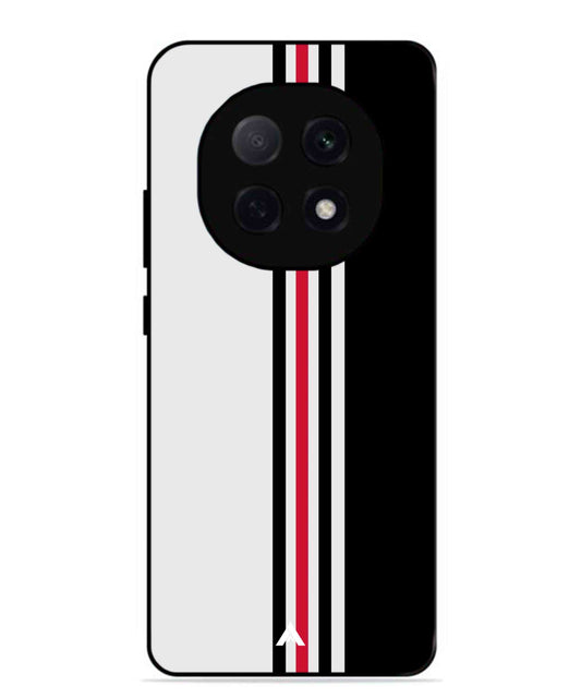 Stripe Pattern 3 Metal Back Cover Phone Case for Oppo F29 Pro