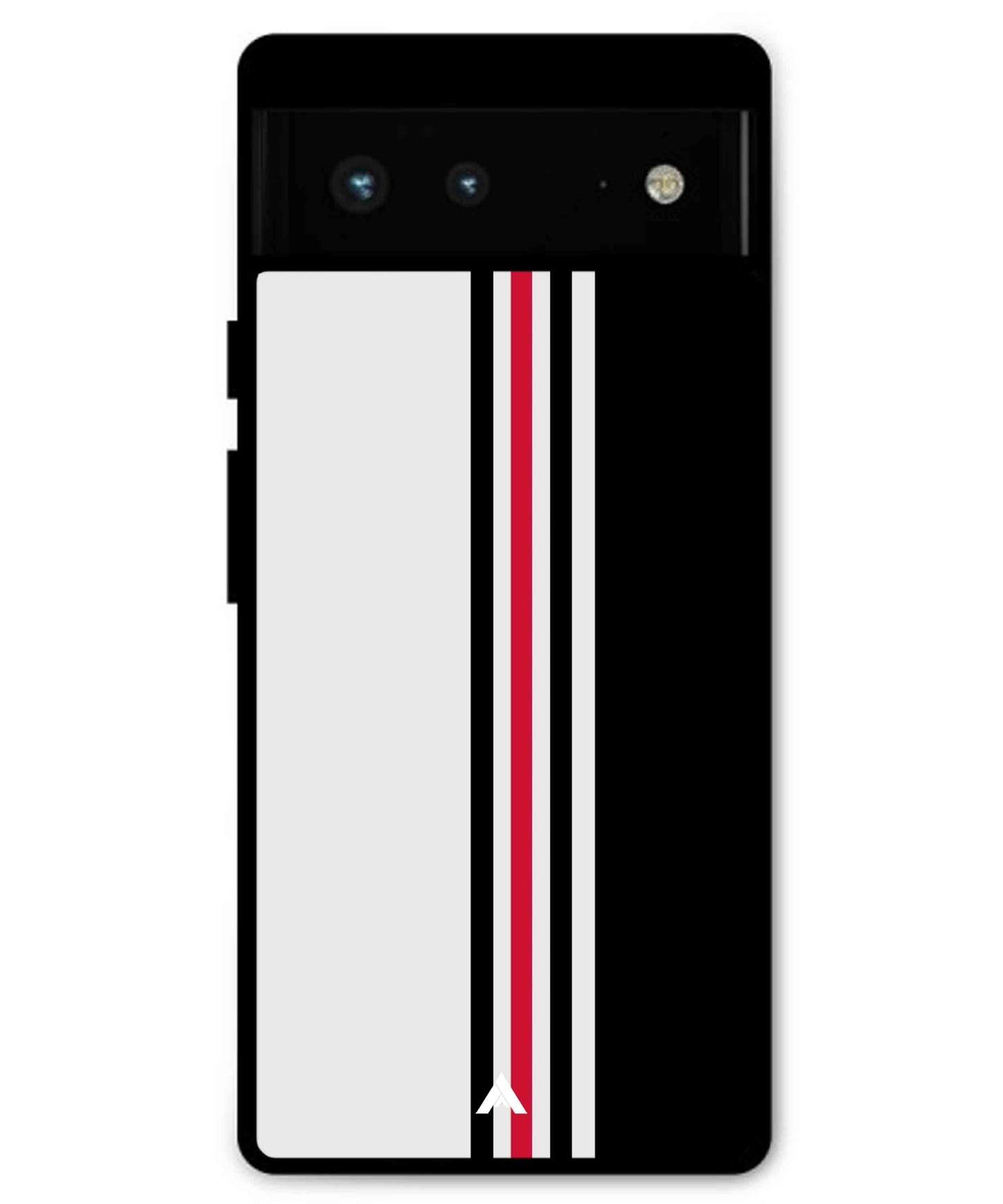 Stripe Pattern 3 Metal Back Cover Phone Case for Pixel 6A