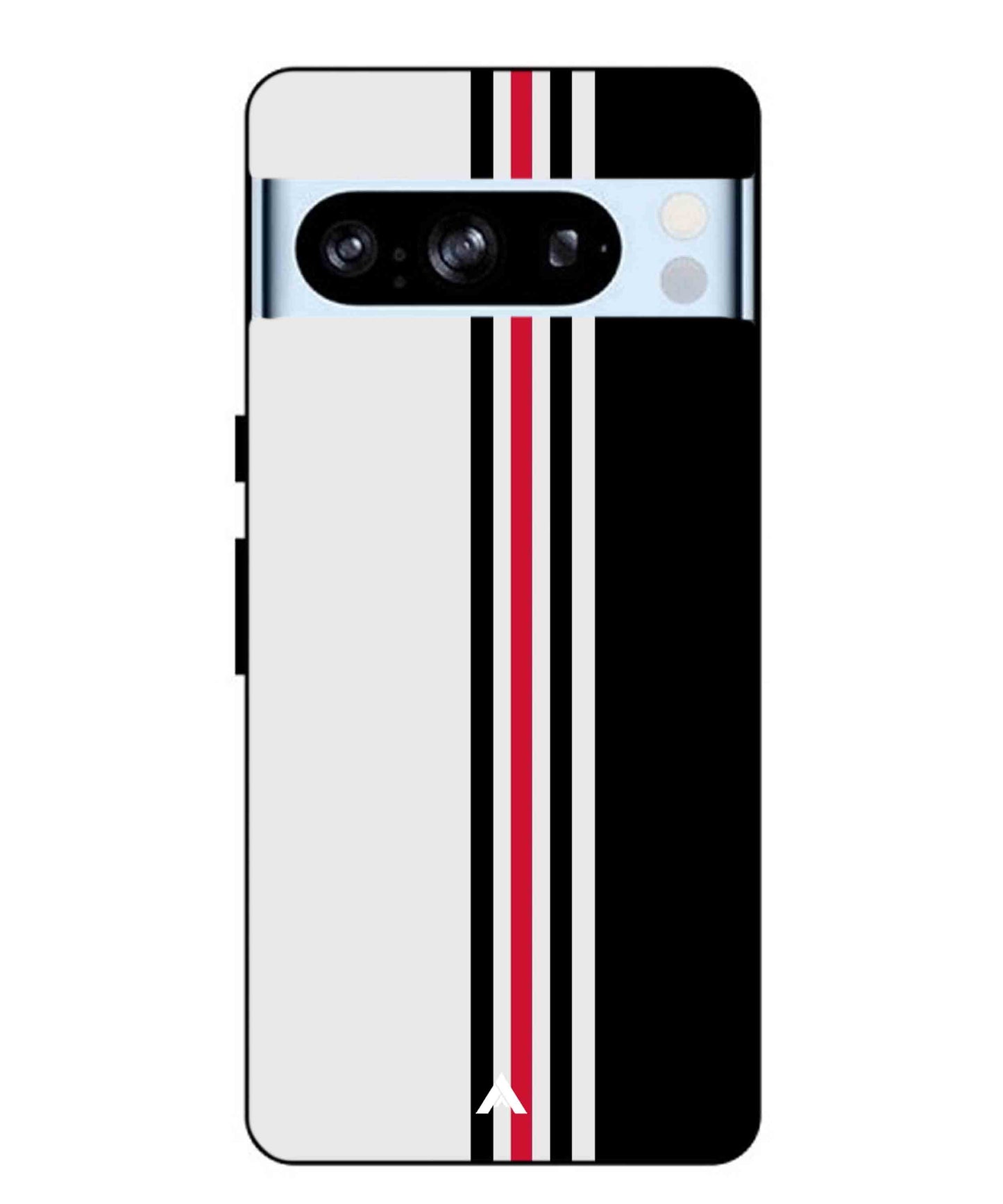Stripe Pattern 3 Metal Back Cover Phone Case for Pixel 8 Pro