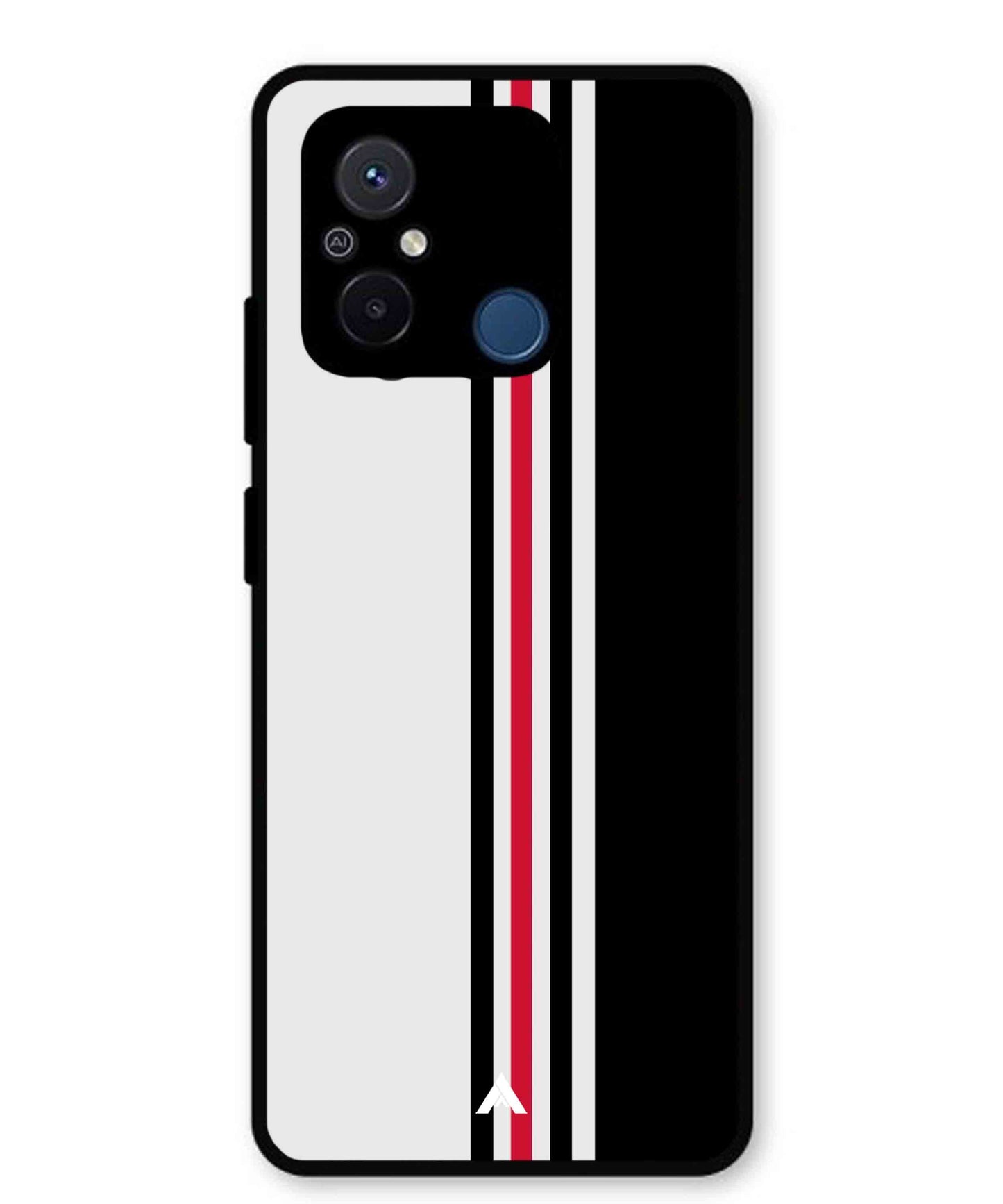 Stripe Pattern 3 Metal Back Cover Phone Case for Poco C55