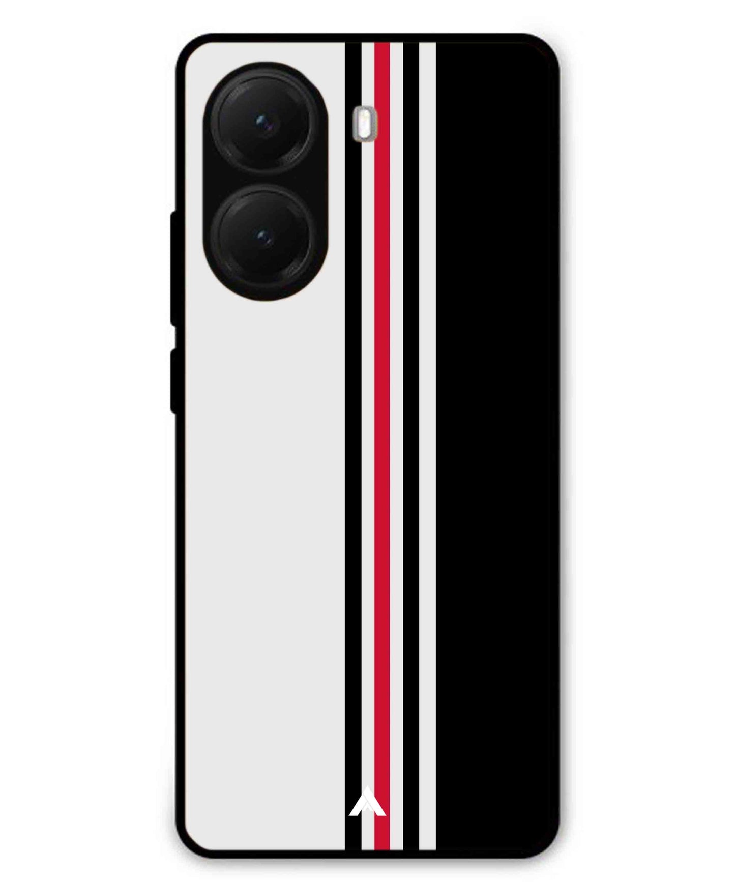 Stripe Pattern 3 Metal Back Cover Phone Case for Poco X7 Pro