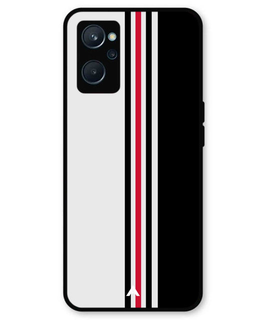Stripe Pattern 3 Metal Back Cover Phone Case for Realme 10