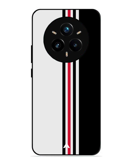 Stripe Pattern 3 Metal Back Cover Phone Case for Realme 14 Pro Plus