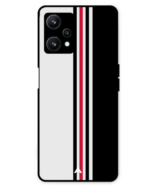 Stripe Pattern 3 Metal Back Cover Phone Case for Realme 9 SE