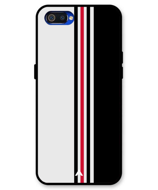 Stripe Pattern 3 Metal Back Cover Phone Case for Realme C2
