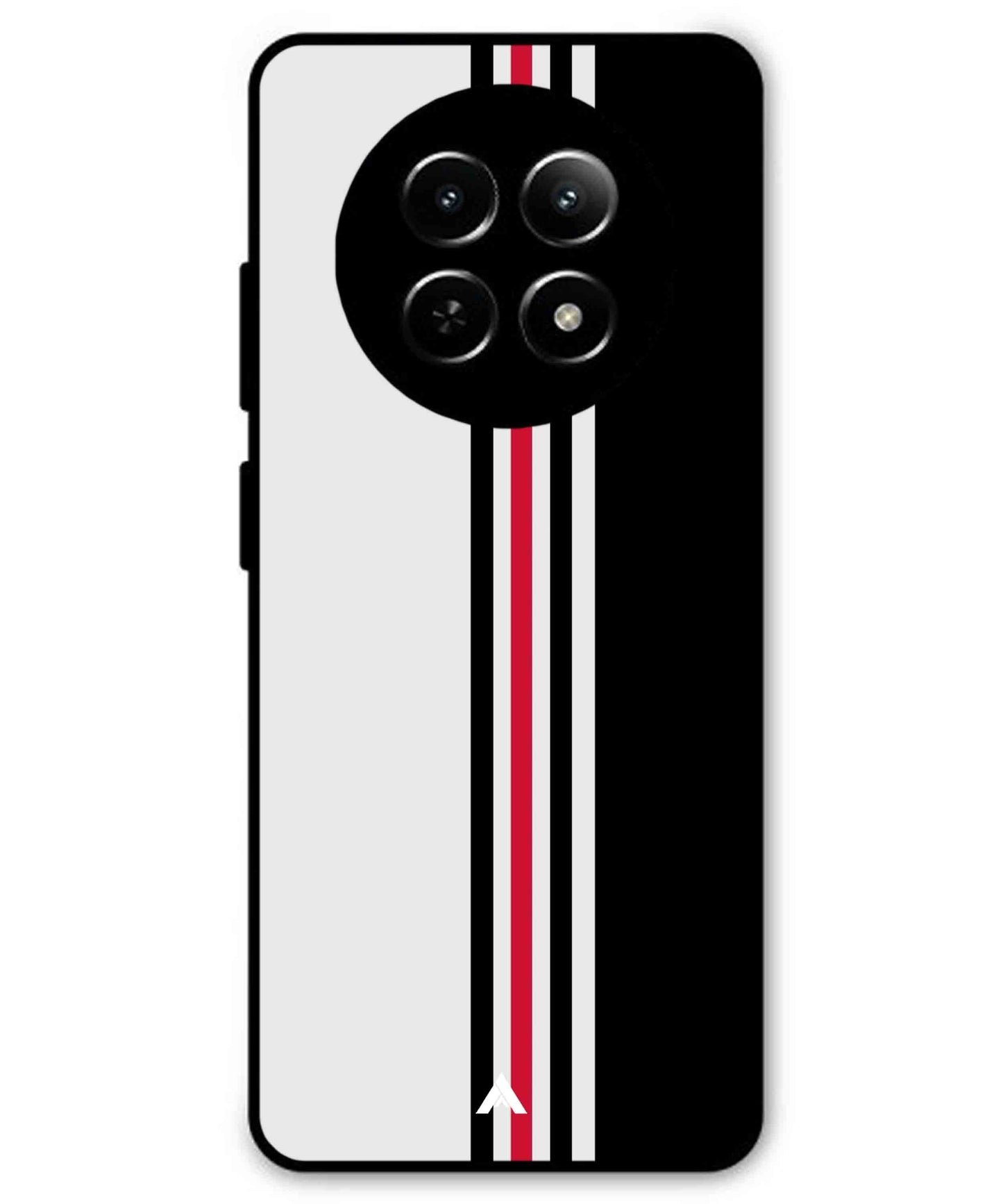 Stripe Pattern 3 Metal Back Cover Phone Case for Realme C65