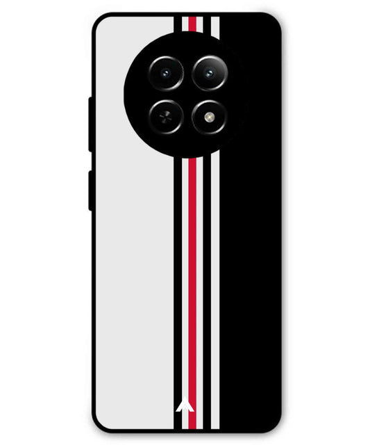 Stripe Pattern 3 Metal Back Cover Phone Case for Realme C65