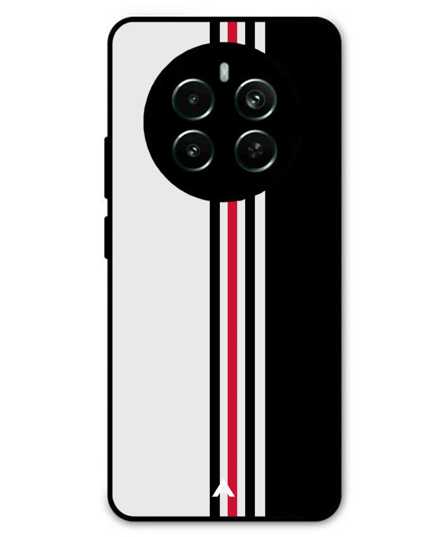 Stripe Pattern 3 Metal Back Cover Phone Case for Realme P1