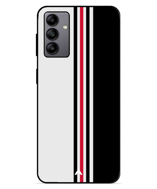 Stripe Pattern 3 Metal Back Cover Phone Case for Samsung Galaxy A04s