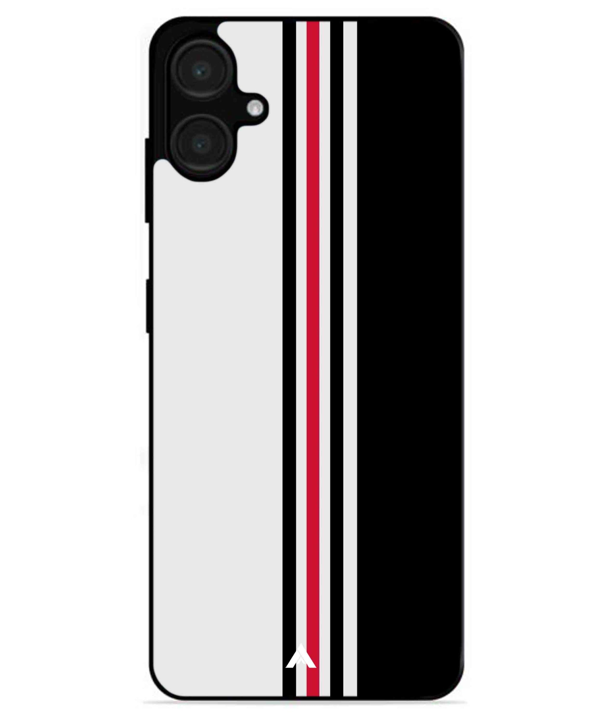 Stripe Pattern 3 Metal Back Cover Phone Case for Samsung Galaxy A06