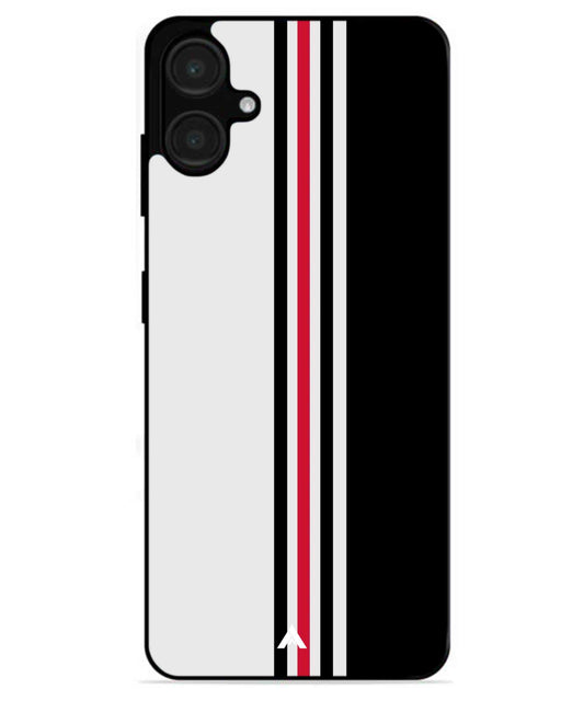 Stripe Pattern 3 Metal Back Cover Phone Case for Samsung Galaxy A06