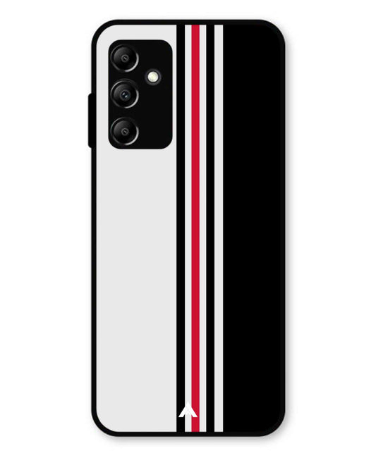 Stripe Pattern 3 Metal Back Cover Phone Case for Samsung Galaxy A14 5G