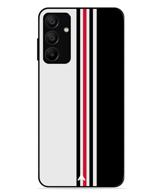 Stripe Pattern 3 Metal Back Cover Phone Case for Samsung Galaxy A15 5G