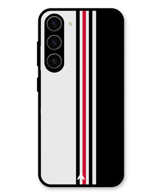 Stripe Pattern 3 Metal Back Cover Phone Case for Samsung Galaxy A36