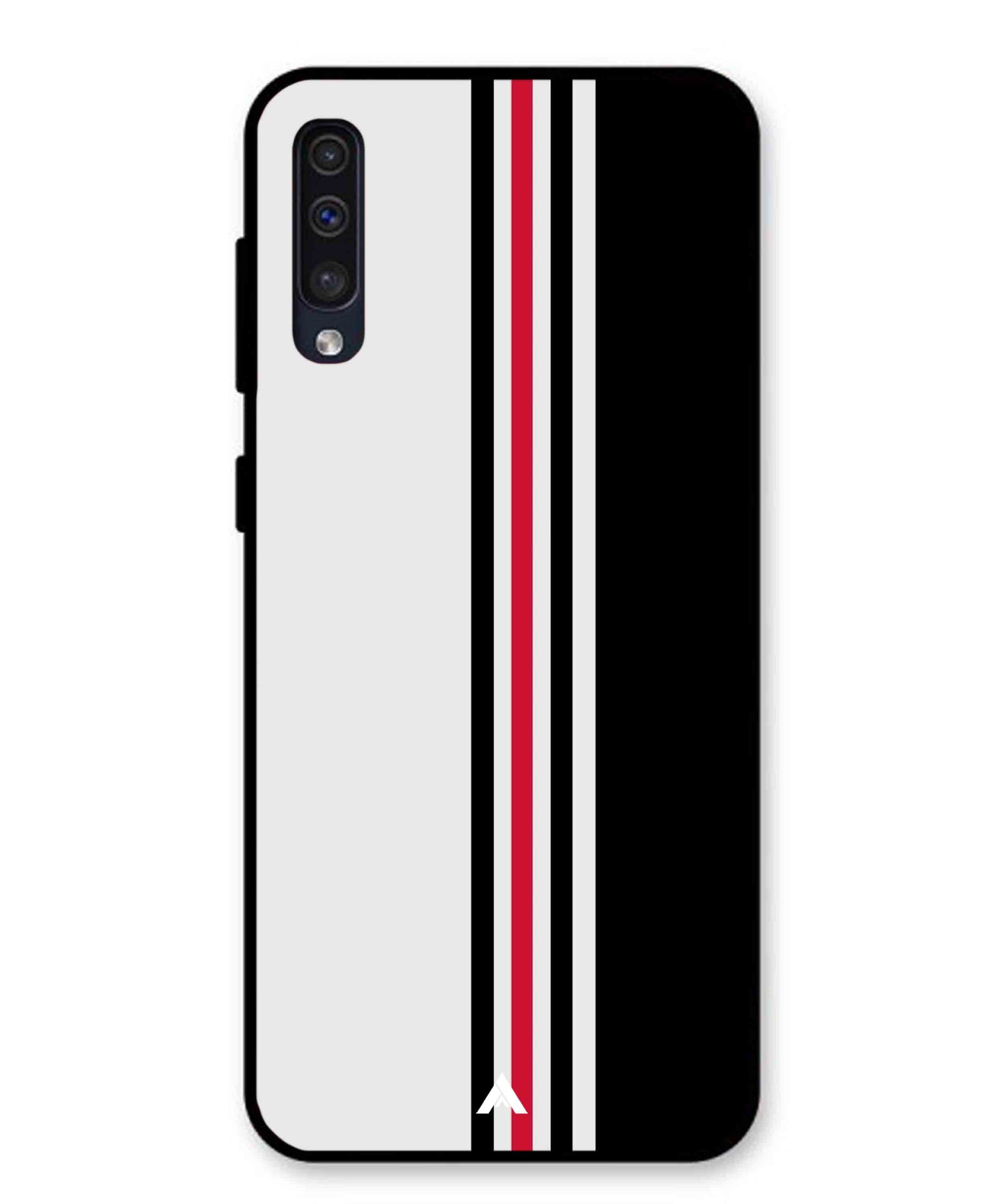 Stripe Pattern 3 Metal Back Cover Phone Case for Samsung Galaxy A50