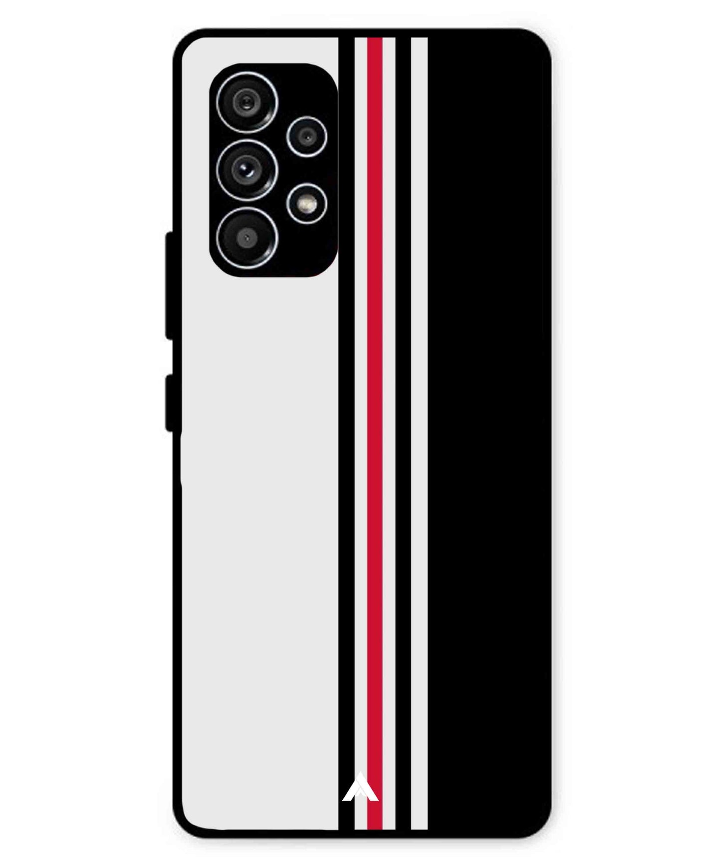 Stripe Pattern 3 Metal Back Cover Phone Case for Samsung Galaxy A53