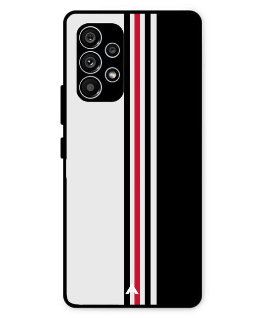 Stripe Pattern 3 Metal Back Cover Phone Case for Samsung Galaxy A53