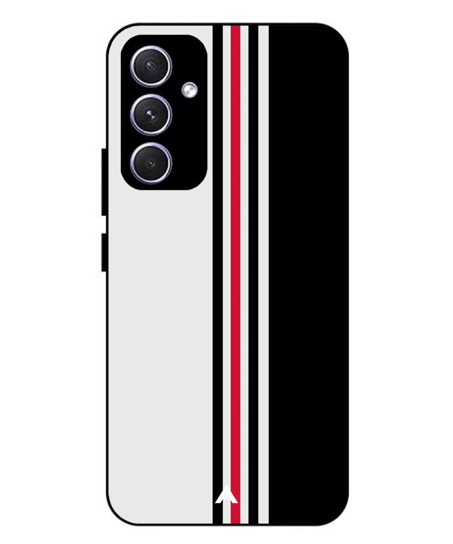 Stripe Pattern 3 Metal Back Cover Phone Case for Samsung Galaxy A54