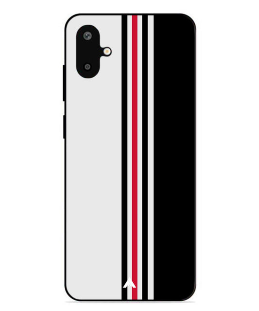 Stripe Pattern 3 Metal Back Cover Phone Case for Samsung Galaxy F06