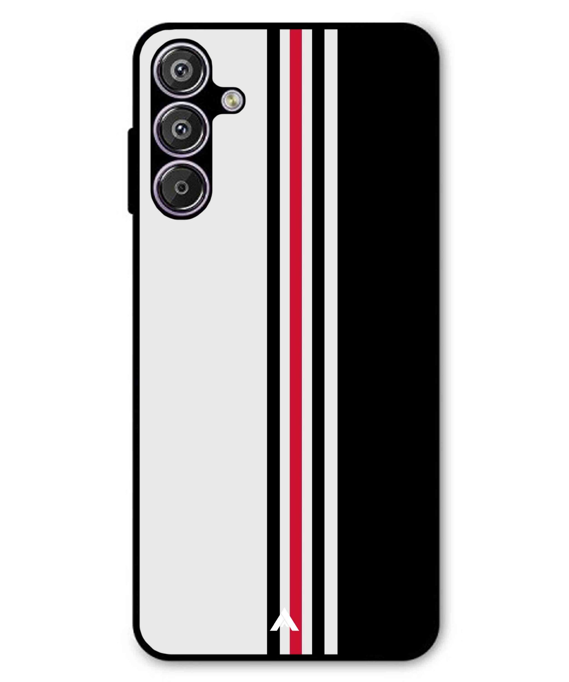 Stripe Pattern 3 Metal Back Cover Phone Case for Samsung Galaxy F15