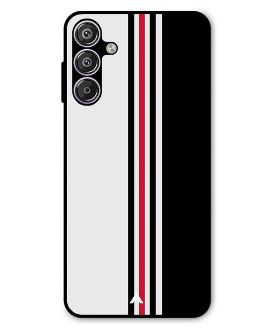 Stripe Pattern 3 Metal Back Cover Phone Case for Samsung Galaxy F15